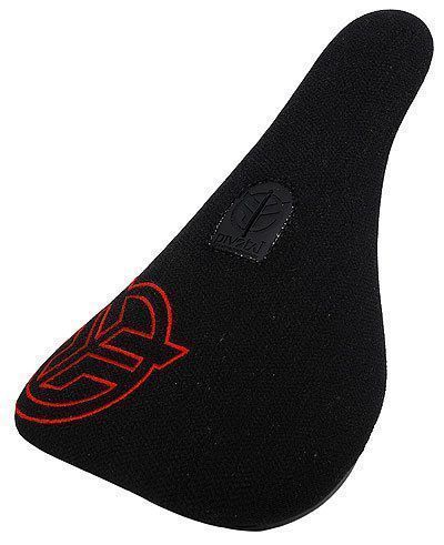 Седло FEDERAL SLIM Black With Red Embroidery