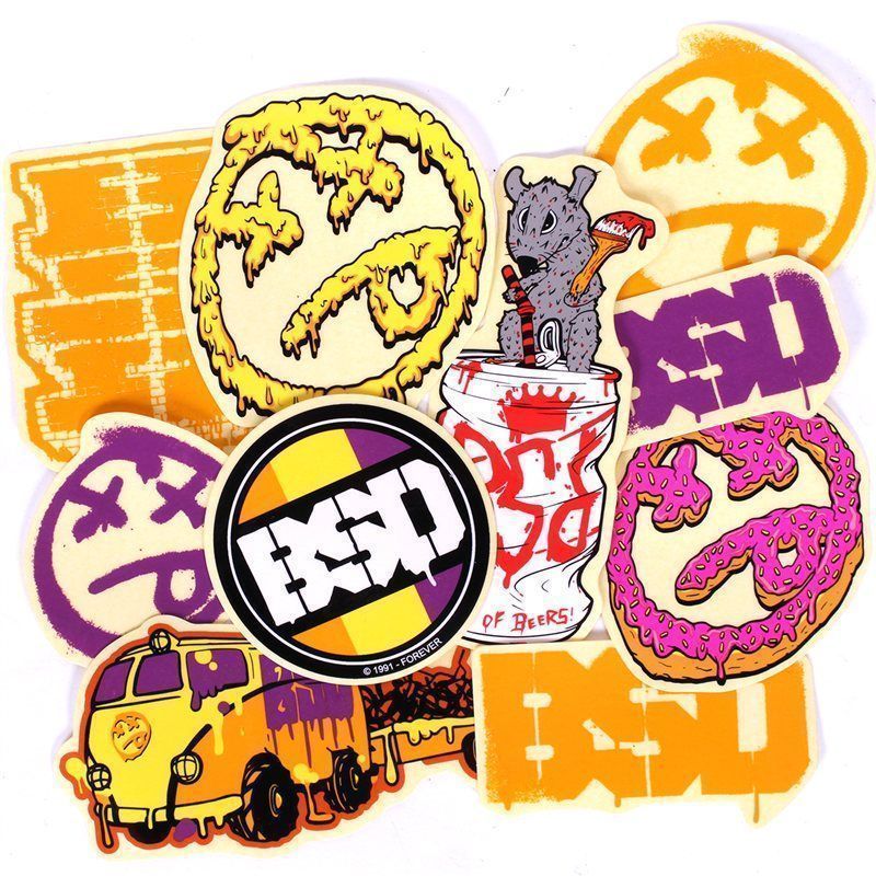 Набор наклеек BSD 10 PACK MIXED STICKERS IN BAG SP16
